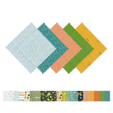 CraftsFabrics Retro Mix 40Pcs Charm Pack 100% Cotton 5″x5″ Pre-Cut Fabric for Quilting, Sewing, Arts & Crafts, Patchwork